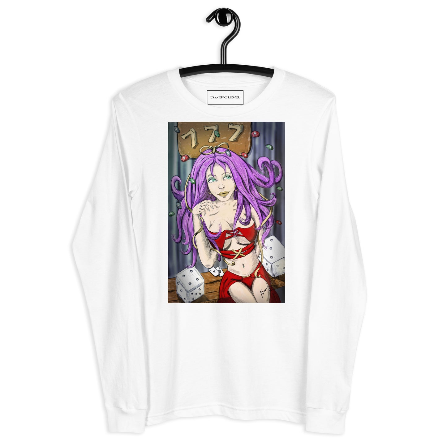Gambling Girl (lucky) Unisex Long Sleeve Tee