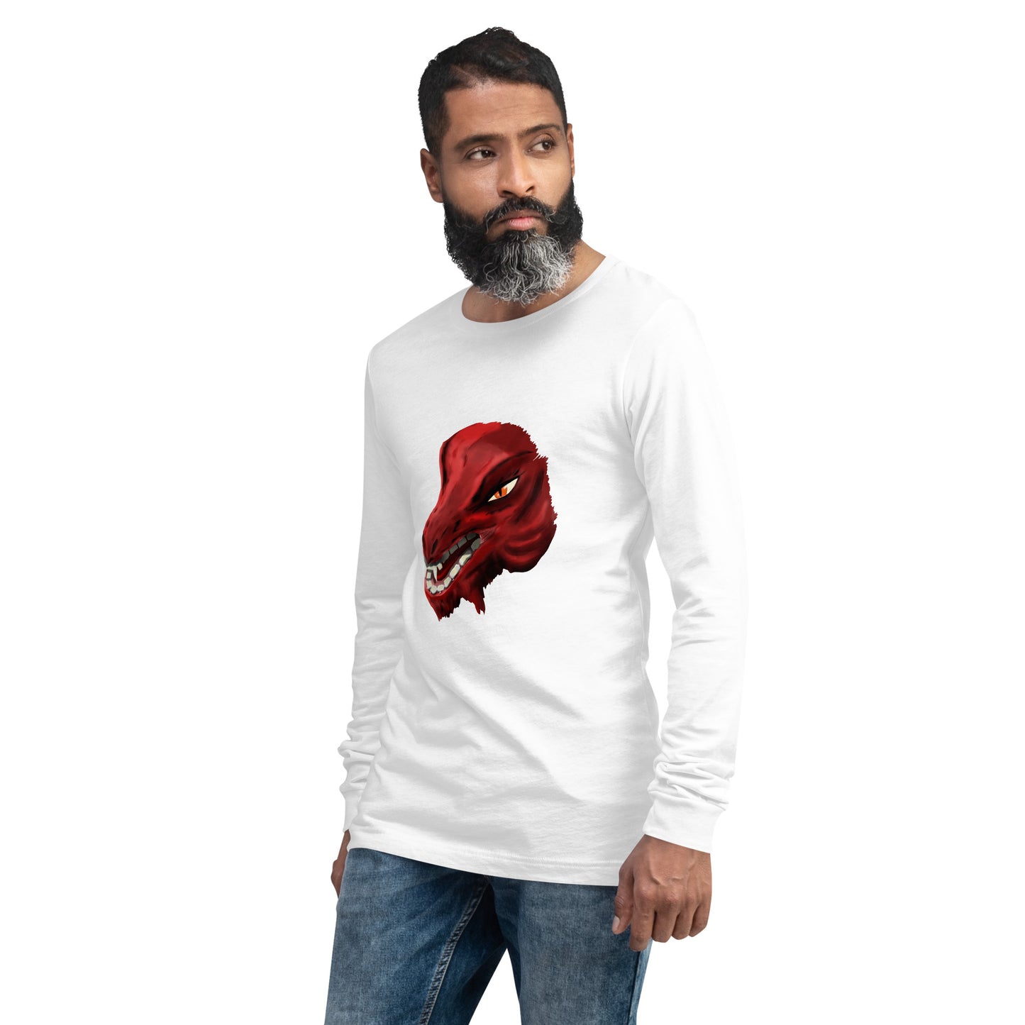 Demon Kobold Head Unisex Long Sleeve Tee