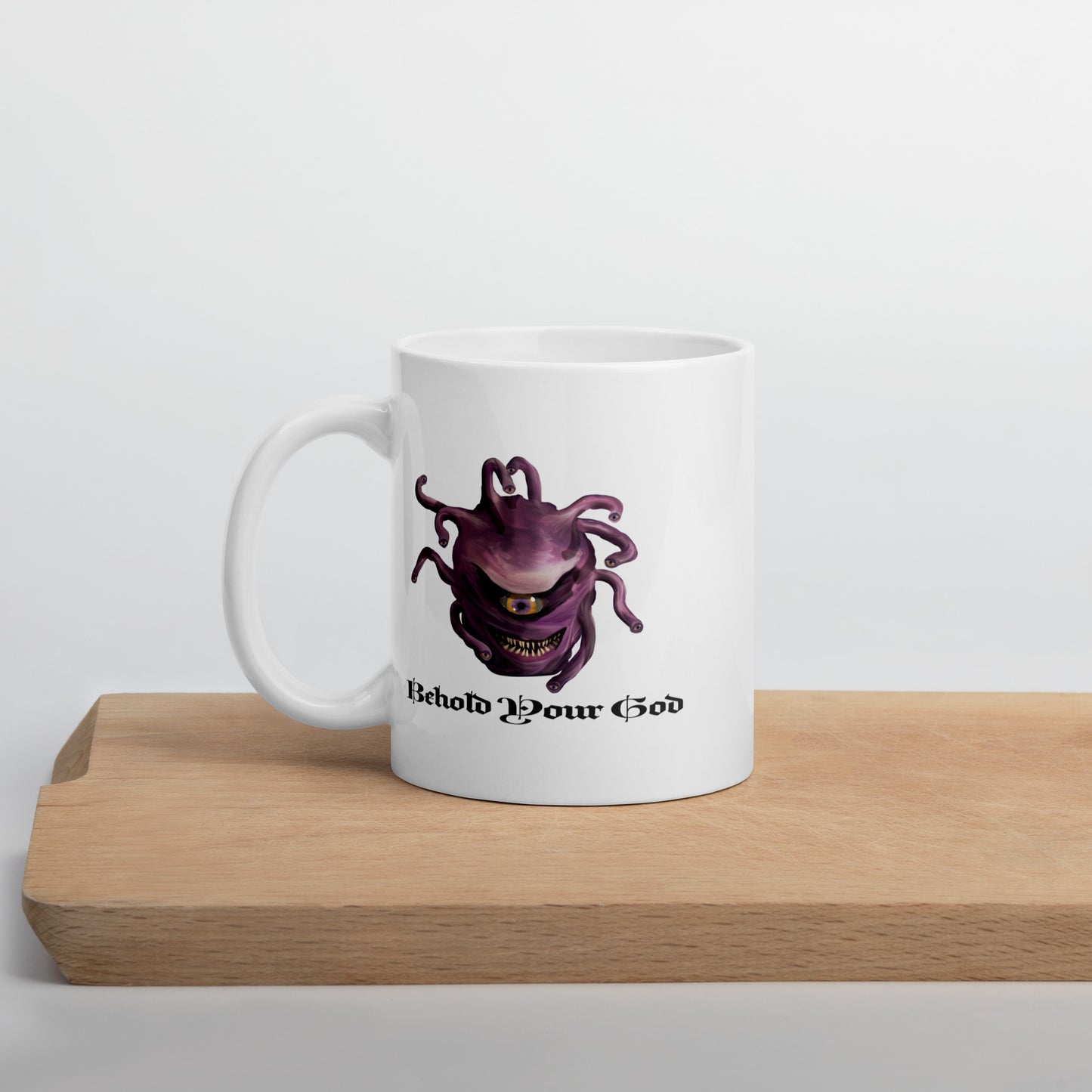 Behold Your God White glossy mug