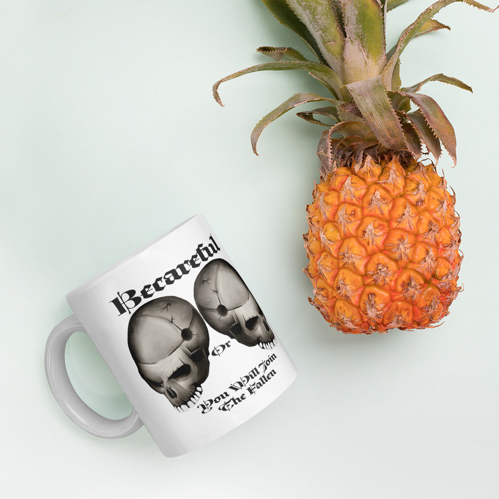 The Fallen White glossy mug