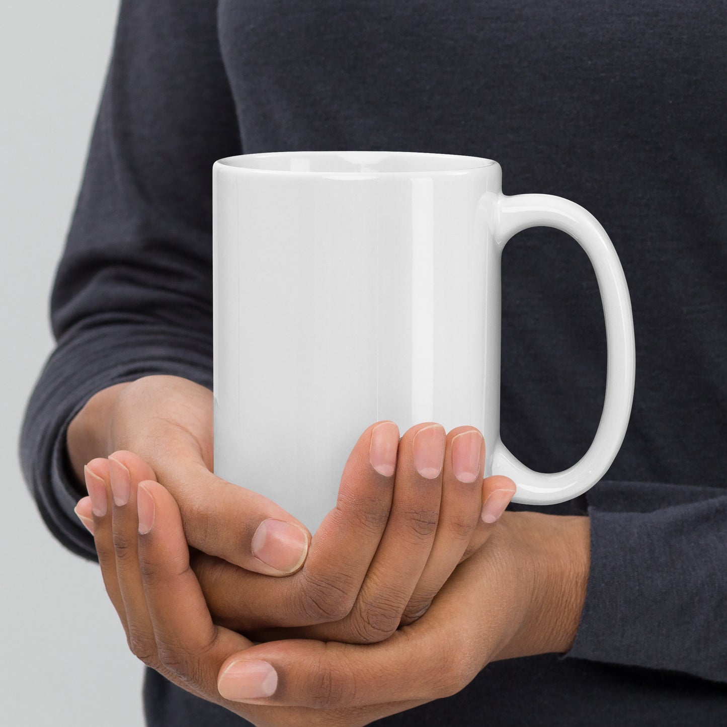 Death Save White glossy mug