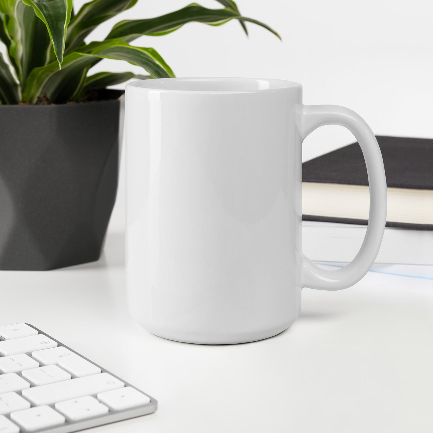 Behold Your God White glossy mug