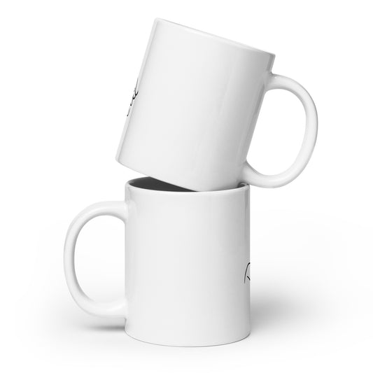 Demons and Devils White glossy mug