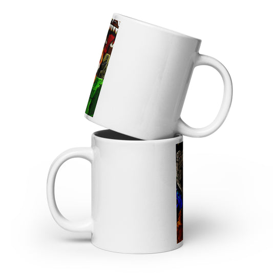 Classic Monster Collection White glossy mug